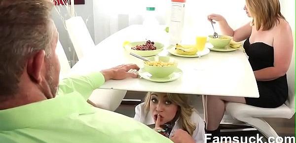  Daddy fucks step daughter every time mommy leaves |FamSuck.com